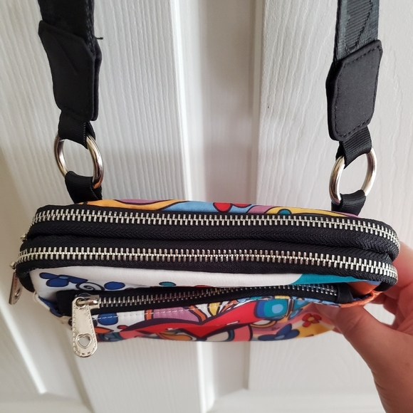 BRIGHTON Power of Love Rainbow Heart Retro Crossbody Shoulder Belt Bag - Picture 9 of 16